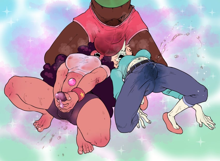 Gem & Kiki Pizza (Cartoon Network) Cartoon Porn – Arched Back – Balls