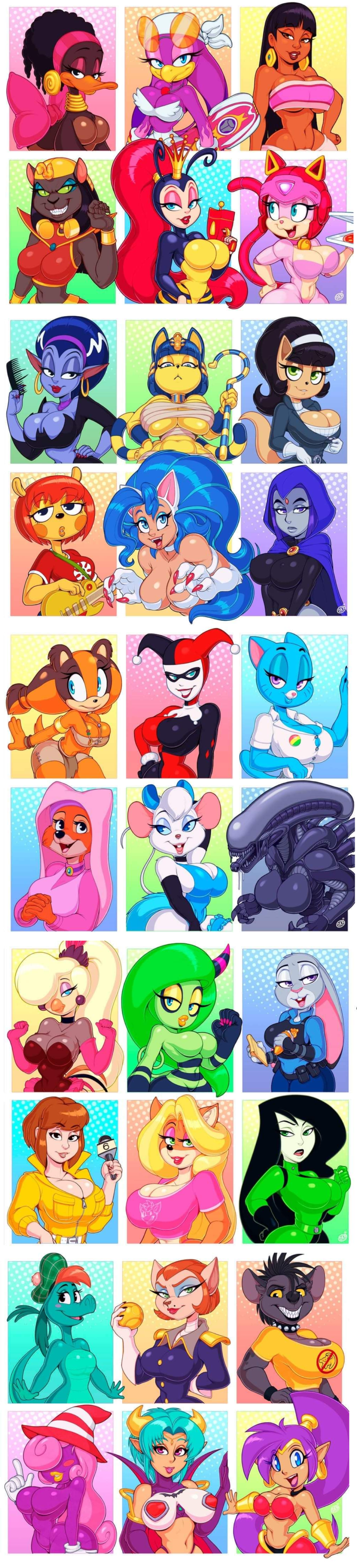 Ankha & Ankha (Aladdin) Cartoon Porn – <3 – Alien