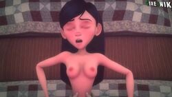 Violet Parr (Disney) Cartoon Porn Video – Black Hair – Blue Eyes